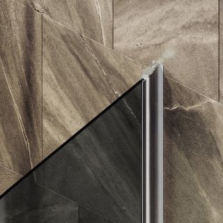 Шторка на ванну MaybahGlass MGV-785-5 70см хром матовый